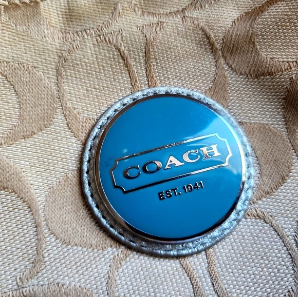 COACH Gallery Signature Hobo Multicolored Striped Shoulder Bag w/ COA, EUC - Picture 3 of 11